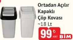 ORTADAN AÇILIR KAPAKLI ÇÖP KOVASI 18 LT ORTADAN AÇILIR KAPAKLI ÇÖP KOVASI 18 LT